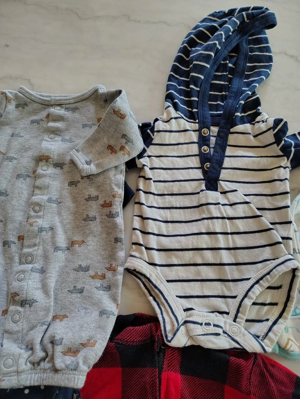 Baby Boy Dinosaur Plaid Stars Clothing Bundle Size Newborn To 3 Months
